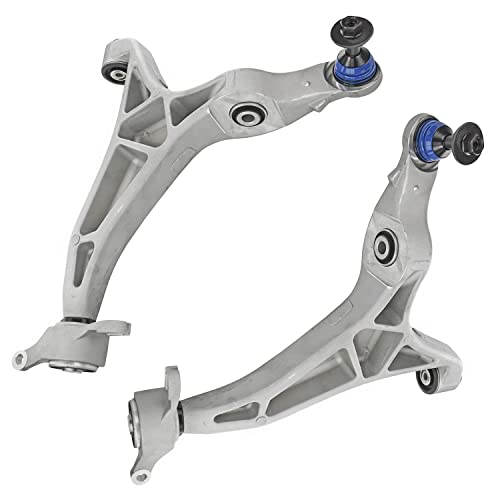 Image of Detroit Axle - Front Lower Control Arms w /Ball Joints Sway Bar Links Outer Inner Tie Rods for Dodge Durango Jeep Grand Cherokee WK 2016 2017 2018 2019 2020 2021 2022 Replacement