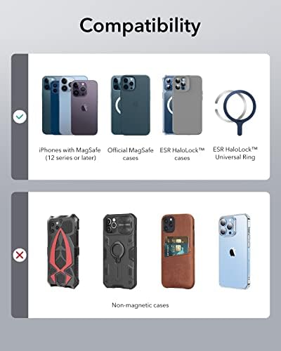 ESR HaloLock bezprzewodowy powerbank 10 000 mAh do MagSafe, bezprzewodowy akumulator z kablem USB-C, magnetyczny zestaw baterii kompatybilny z iPhone 15/15 Pro / 15 Pro Max / 15 Plus i 14/13/12