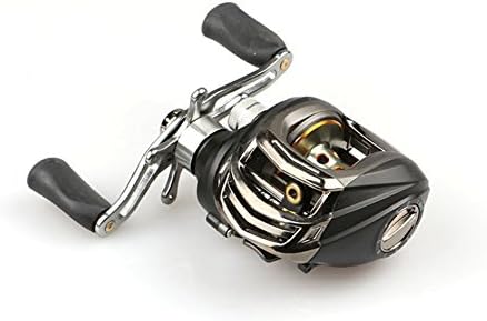 RENAUO Metal Baitcasting Fishing Reels Right handed 14 BB GR 6.3:1 Black Matting