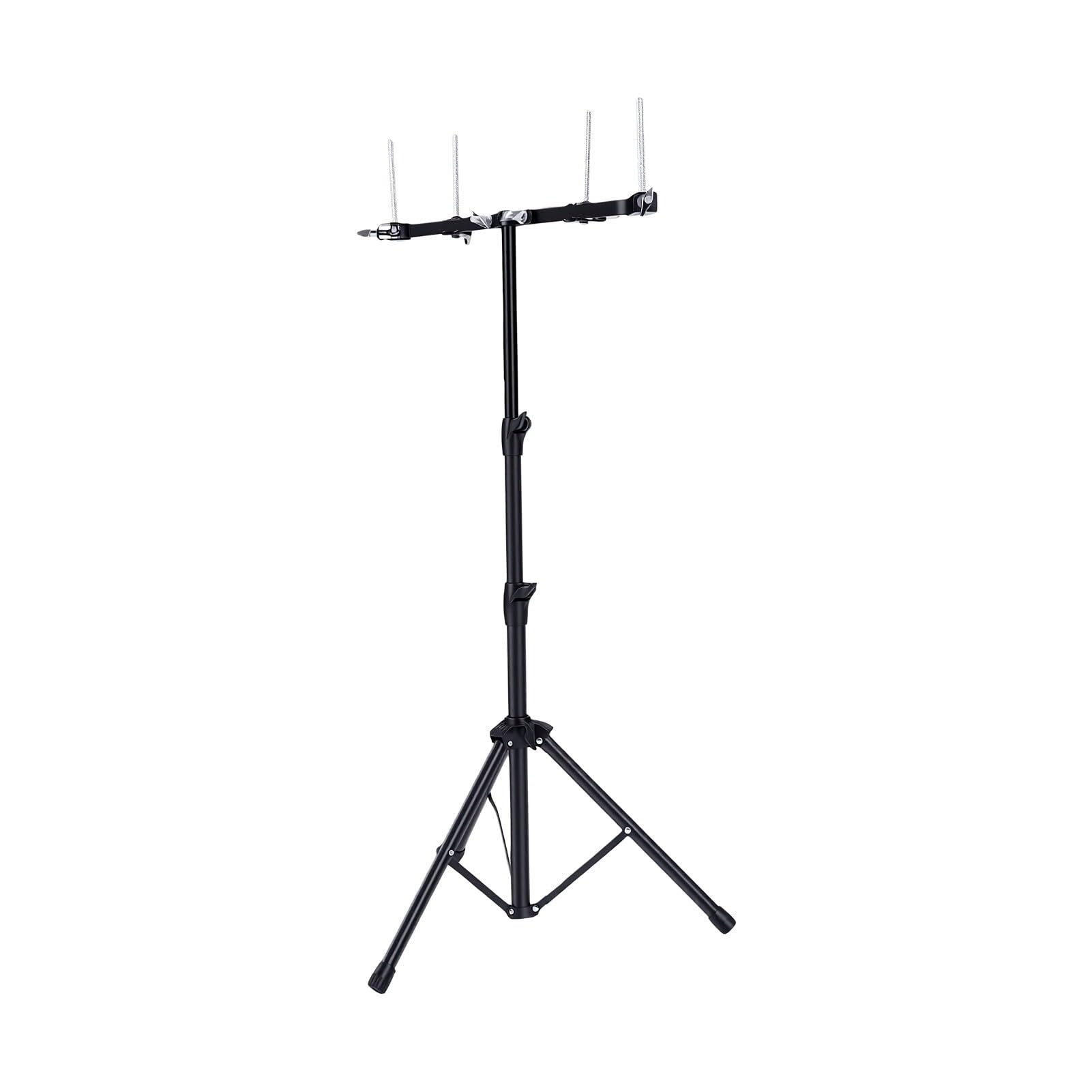 Sxhlseller Doppelter Cowbell-Percussion-Ständer |Robustes Stahl-Montagegestell, Verstellbarer 53,5–110,5 Cm Großer Halter für Live-Auftritte und Schlagzeug