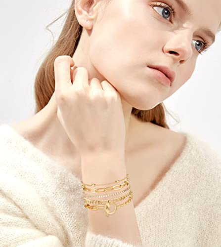 JeweBella 19 Pezzi Braccialetto per Donne e