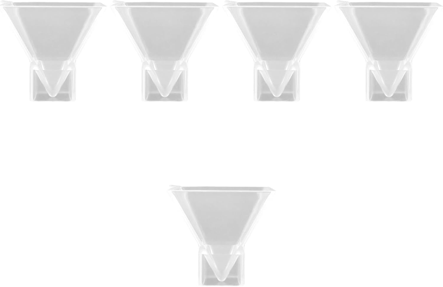 VILLCASE 5 Pcs Silicone Pyramid Mold for Resin Casting 14.96X2.99X2.99In Flexible Clear Pyramid Shape Mold for DIY Crafts Jewelry Making Desktop Decorations