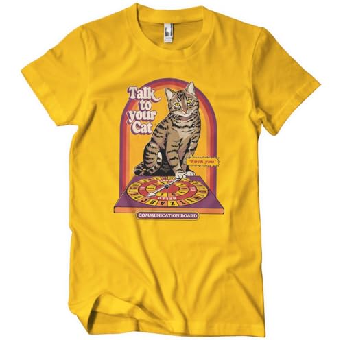Camiseta Talk to Your Cat t-shirt homme imprimé vintage illustré par Steven Rhodes
