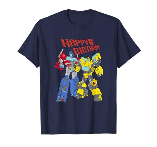 Transformers Evergreen Happy Birthday Autobots Action Pose T-Shirt