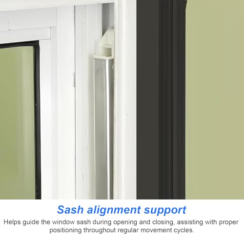 Window Sash Balance Top Guide, 60-617-XCP10, Top Sash Channel Balance Guide, Window Channel Balance Sash Cams Parts, Windows Sash Lock Balance Replacement for Window Balance System Repairs-Pack of 10 - Thumbnail 5