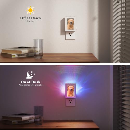 JandCase 10-Color Dimmable Plug-In Photo Frame Night Light - image 5