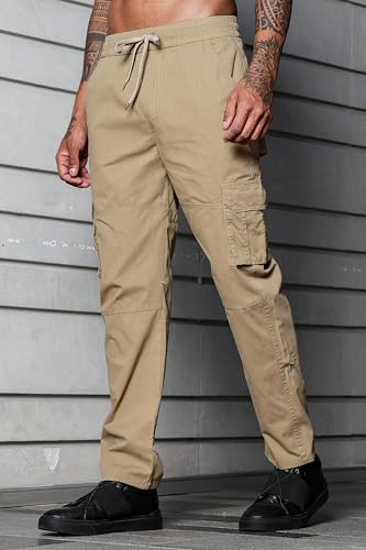 Image of Men's Stylish Cargo Pants | Slim Fit | Multi-Pocket Utility Trousers | Durable & Comfortable Fabric | Casual, Travel & Outdoor Wear