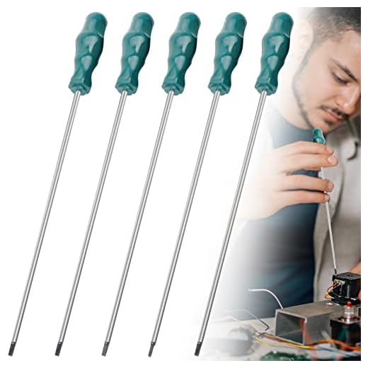 Aicharynic Juego de 5 destornilladores magnéticos, juego de destornilladores Torx extralargos T15, T20, T25, T27, T30, cabeza de estrella