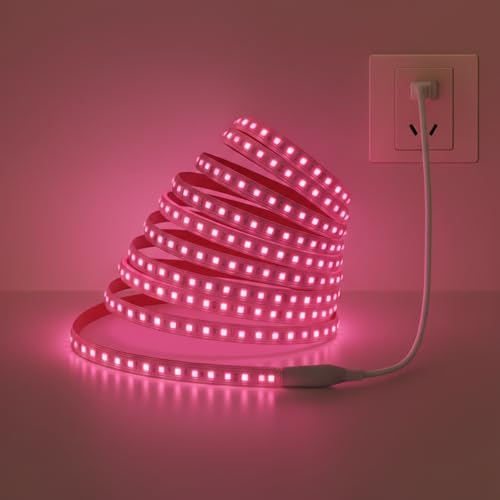 Image of 5 Meter Waterproof LED Strip Light Pink | Decorative LED Rope Light, Flexible Strip Lighting, Bedroom Decoration, Party Lights, False Ceiling Decor