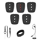 Came-TV Action Communicator 1.9GHz 5-Pack Dect Full Duplex Wireless Intercom with 1100ft 3.5mm Audio Port for Referee Communication,Film Production,Boating,Camping