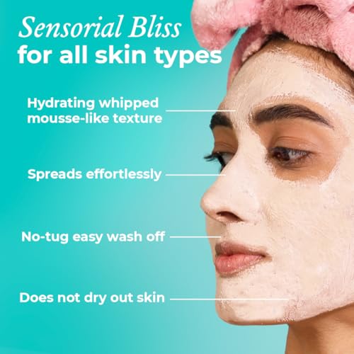 Image of The Pink Foundry Pore Refining & Soothing Clay Mask with Cica | Deeply Cleanses Skin, Increases Hydration & Absorbs Extra Oil from Skin | Minimises Pores & Reduces Excess Oil | For Men & Women | 100g