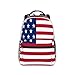 SEOCKA America Flag Usa Flag Stars And Stripes Casual Backpack Travel Pack Bag Laptop Backpacks With Side Pockets Front Zipper Pockets Bookpack Daypack Picnic Rucksack Computer Bag
