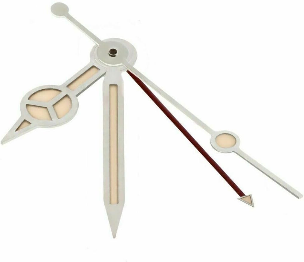 Ewatchparts Watch Hand Aged Compatible With Vintage 2824,2836-2,2892-2,2892A, 2893-2 GMT Hole 180 Silver