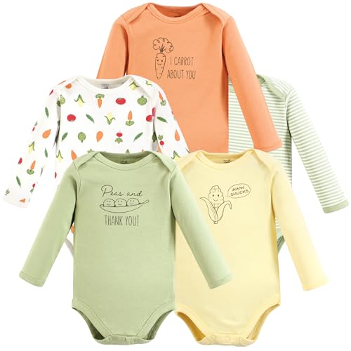 Image of Touched by Nature Unisex Baby Organic Cotton Long-Sleeve Bodysuits