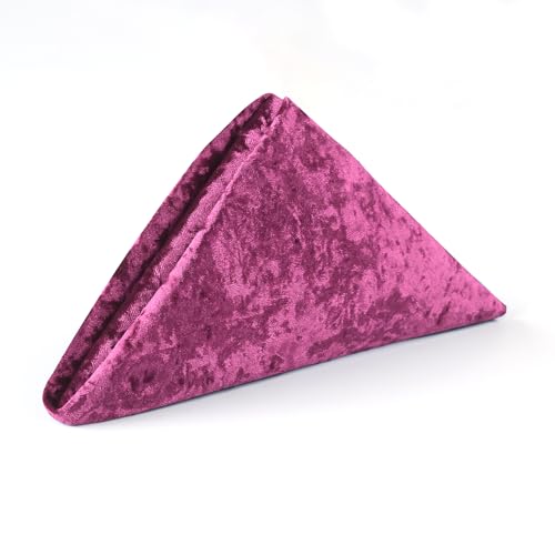 Serviettes velours rose 100 pièces pour décoration de mariage chic - 2