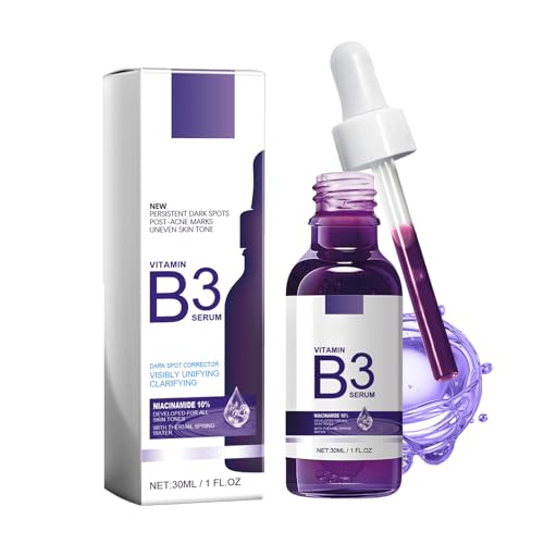 Suero Facial B3 Con Niacinamida Y ácido Hialurónico,Resistencia a Defectos,Reparación De Poros y Color De Piel Uniforme,Adecuado Para piel Aceitosa y Mixta.