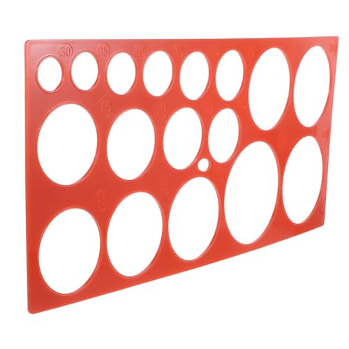 1 セット 果物選別機 計測 測定リング 色の測定円 色の器 円ツール 果実の直径 フルーツゲージ 果物の計量 ツール プラスチック 赤