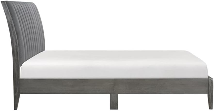 Külg view of the Lexicon Dade Queen Platform Bed frame