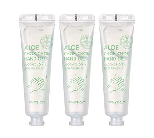 TONYMOLY Alcohol Aloe Hand Gel, 3 Count