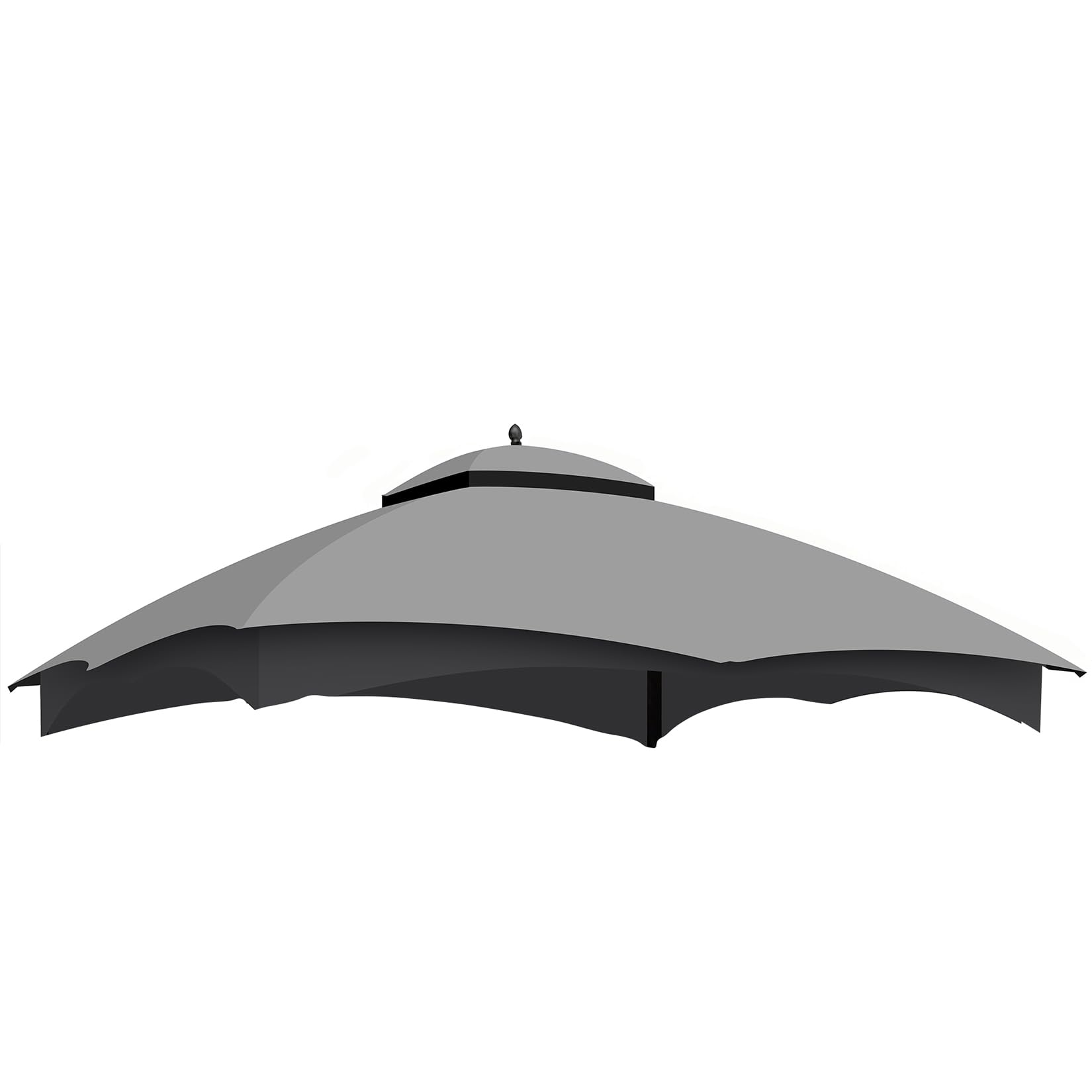 12 x 10 replacement canopy top for heavy duty gazebo roof with air vent 10x12 gazebos replacement cover, uv protection & water-repellent & fire retardan,top only