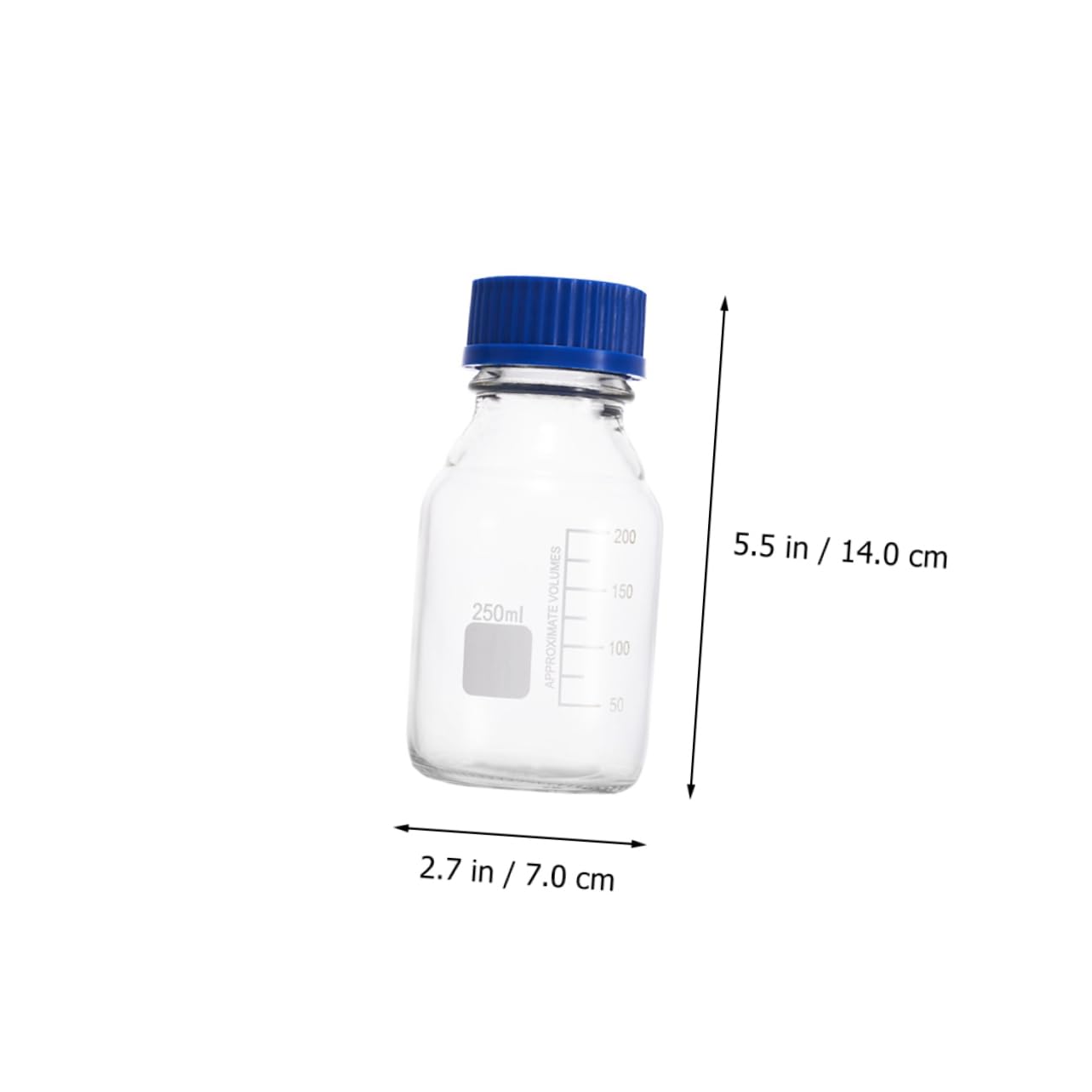 PRETYZOOM 4 Piezas Frascos de Vidrio Transparente Tapa Frascos de para Laboratorio y Cosméticos Diseño Práctico y de Usar Botella de Vidrio con Base Antideslizante