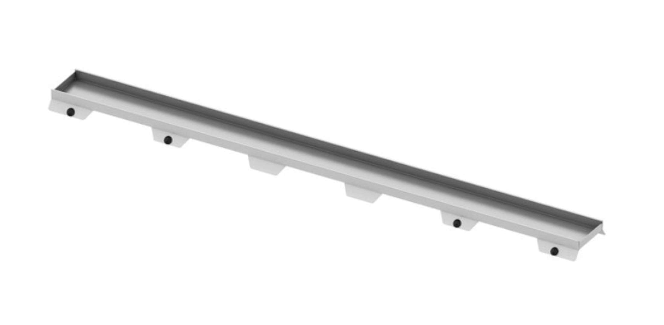 TECE 1 x drainline „basic“ Ablaufrinne (Edelstahl poliert, belastbar, Länge 80 cm) 600870