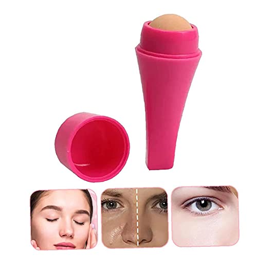 Olieabsorberende roller Natuurlijke vulkanische steen gezichtoliecontrole stick mini massager roze schoonheid… - Image 7
