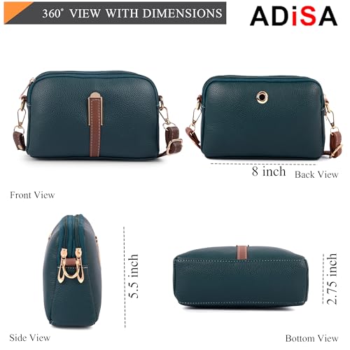 Image of ADISA Women's Girls Grains Cross Body Sling Messenger Bag (SL8141-D.GRN)