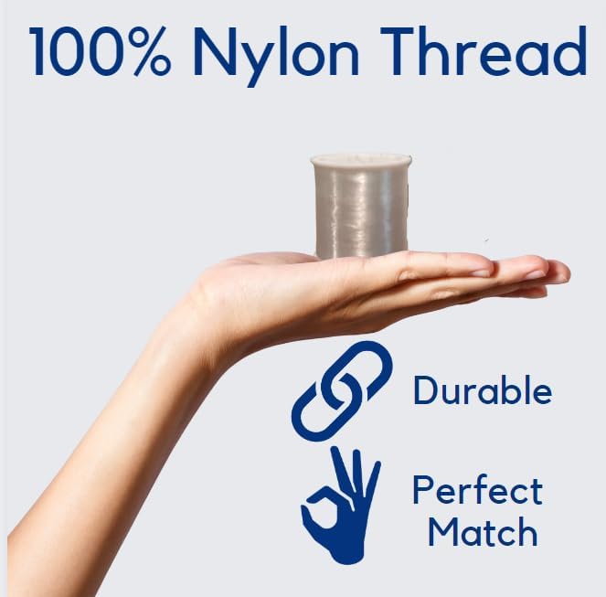 Hilo de nylon transparente 435 yardas para costura miniatura 3