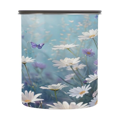 Contenedor al vacío para café Qilmy Daisy 17 oz acero inoxidable miniatura 2