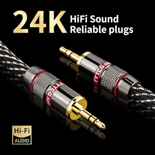 Cable de Audio AUX 3.5mm a 3.5mm 1 m Nylon miniatura 3