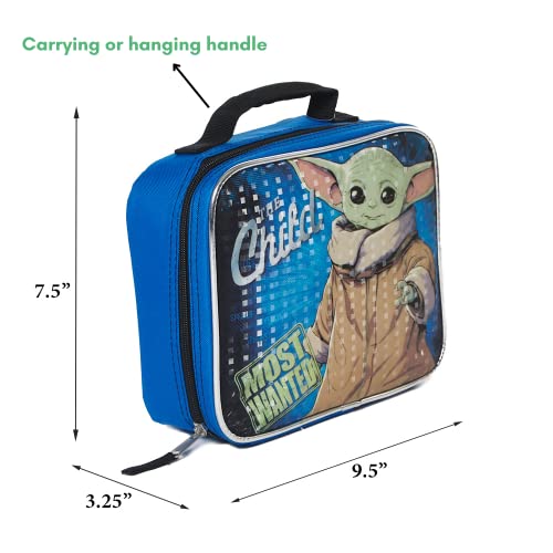 Disney Baby Yoda Mandalorian Star Wars Lunch Box With Water Bottle Set- Kids Soft Insulated Lunch Bag For Girls And Boys #TOP1