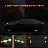 SjYsXm Bâche Voiture Compatible avec Mercedes-Benz Classe C(94-26) Berline Coupe Cabrio/Classe CLA(13-26) Coupe/Classe CLK, Étanche Extérieur Couverture avec Coton, Anti Soleil Pluie Neige Poussière - 5