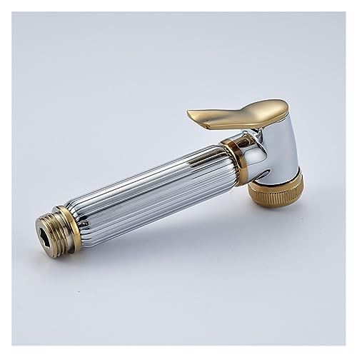 Accesorios de baño grifo de bidé dorado para limpieza íntima sin papel 4
