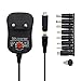 Abakoo 3-12V Universal Netzteil für 3V 4.5V 5V 6V 7.5V 9V 12V 1A Ladegerät für USB MP3-Players Radios Tablets Elektronik Geräte - max 12W / 1000mA, mit 8 Stecker DC