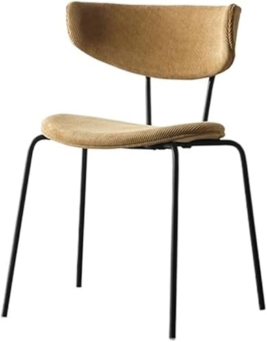 Sillas de comedor, silla de comedor de pana vintage, silla auxiliar de cocina moderna de mediados de siglo con comodidad ergonómica, sillas para