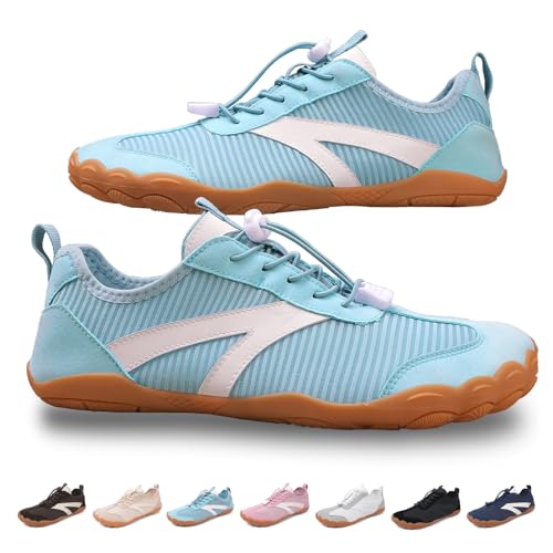 Image of Beach Water Shoes for Women Men Quick Dry Non-Slip Wide Toe Hike Barefoot Footwear for Beach Pool Aqua Swim Surf Walk