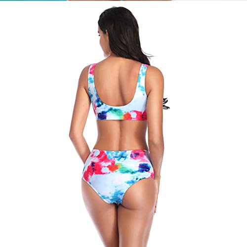 CliSPEED 1 conjunto de biquíni com estampa de flores, conjunto de biquíni de duas peças para meninas