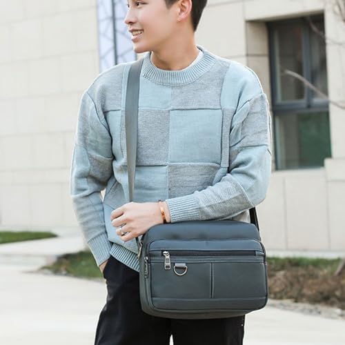 Bolso bandolera para hombre en tela Oxford, ideal para tus días de camping y paseos al aire libre 3