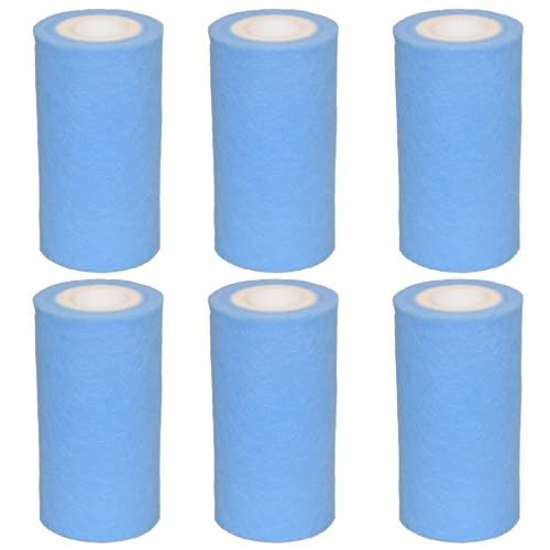 New Longer Lasting A or C Meltblown Pool Filter Replacement Compatible with Intex 29000E/59900E Easy Set, Summer Escapes, Summer Waves Inflatable Swimming Pool, A/C Pack of 6