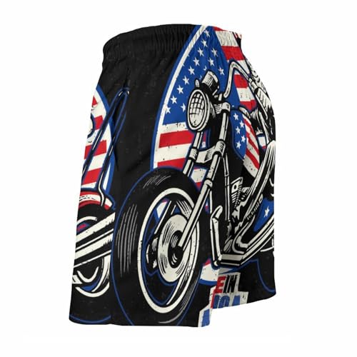 Short de bain homme moto squelette ultra léger et résistant à l'eau - 5