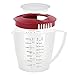 Westmark Multipurpose Measuring Cup and Mixing Pitcher with Splash Guard, 47-Ounce (Red)