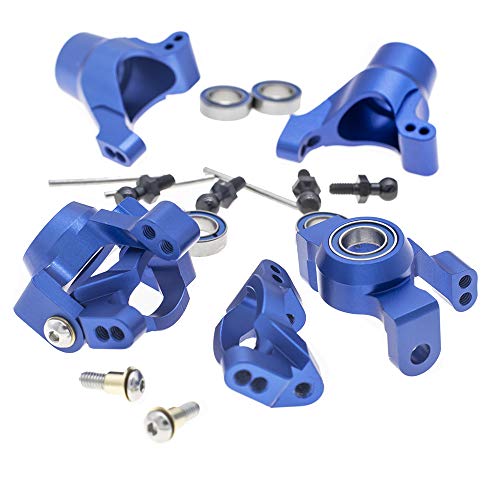 CODA RACING RC Alloy Caster Block&Steering Blocks Stub Axle Carriers for Traxxas 1/18 LaTrax Teton Desert Prerunner Rally -Replaces Part 7532 7552X - Thumbnail 5