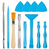 HowFixit Opening Pry Tools Kit with ESD Spudgers, Anti-Static Brush, Metal Spudger for Disassembling and Repair Laptop, Game Console, Computer