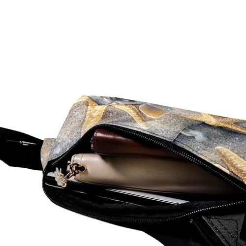 Sac à dos à bandoulière étoile de mer et coquillages multicolore - 5