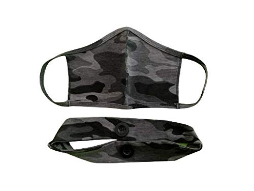 Washable Cloth Face Mask Reusable Comfortable Two Piece Stylish Protective Fabric Face Cover Indoor or Outdoor