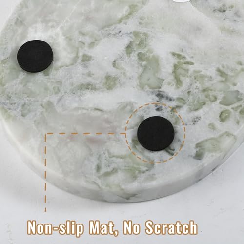 Image of Koville African Natural Marble Tray, 12 inchx6 inch Vanity Decorative Tray for Countertop Organizer, Catchall Tray for Perfume, Candles, Jewelry Dish