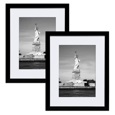 ENJOYBASICS 2 Pack 11x14 Picture Frame Bundle with 2 Pack 12x16 Picture Frame Cover