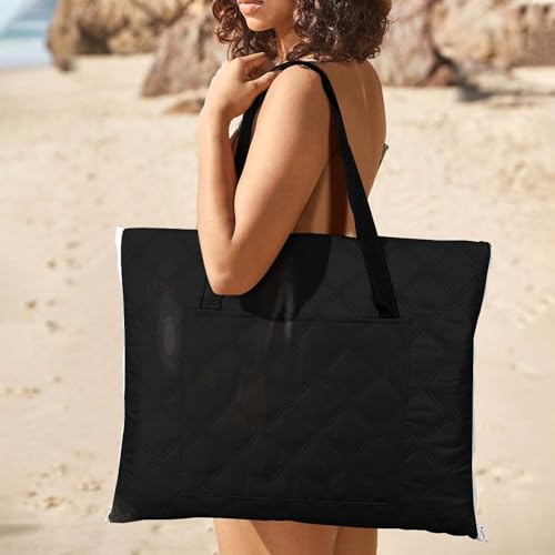 Couverture de plage pliable grand format tapis de sol imperméable voyage - 3