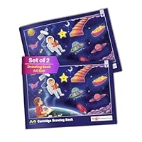 A4 Drawing Pad (Pack of 2) | Sketchbook for Artists, Students & Beginners | 34 Pages White Cartridge Paper | 29.5 x 21 cm | Soft Cover Art Pad